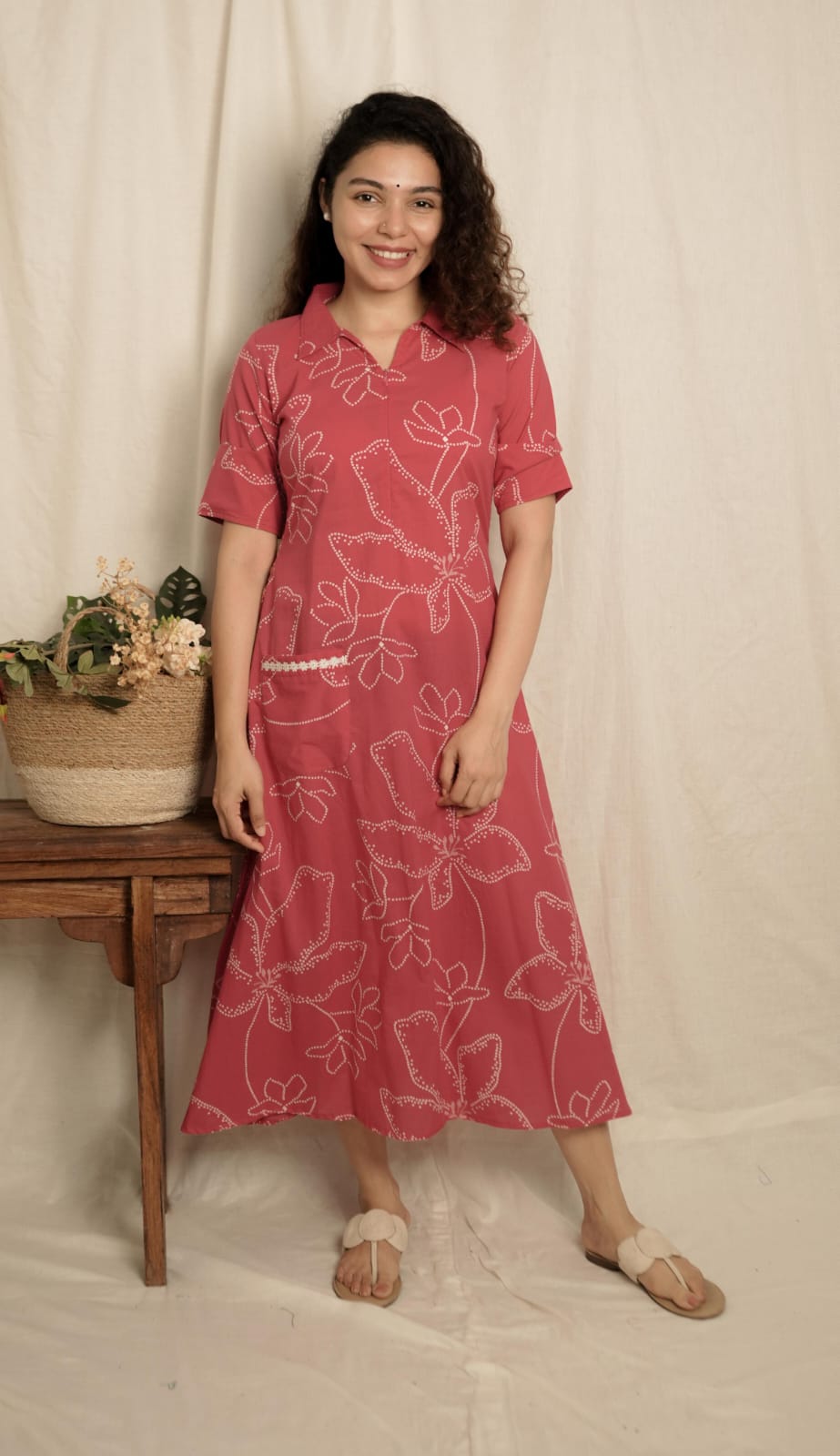 Maternity Dress (Code - 744 IK)