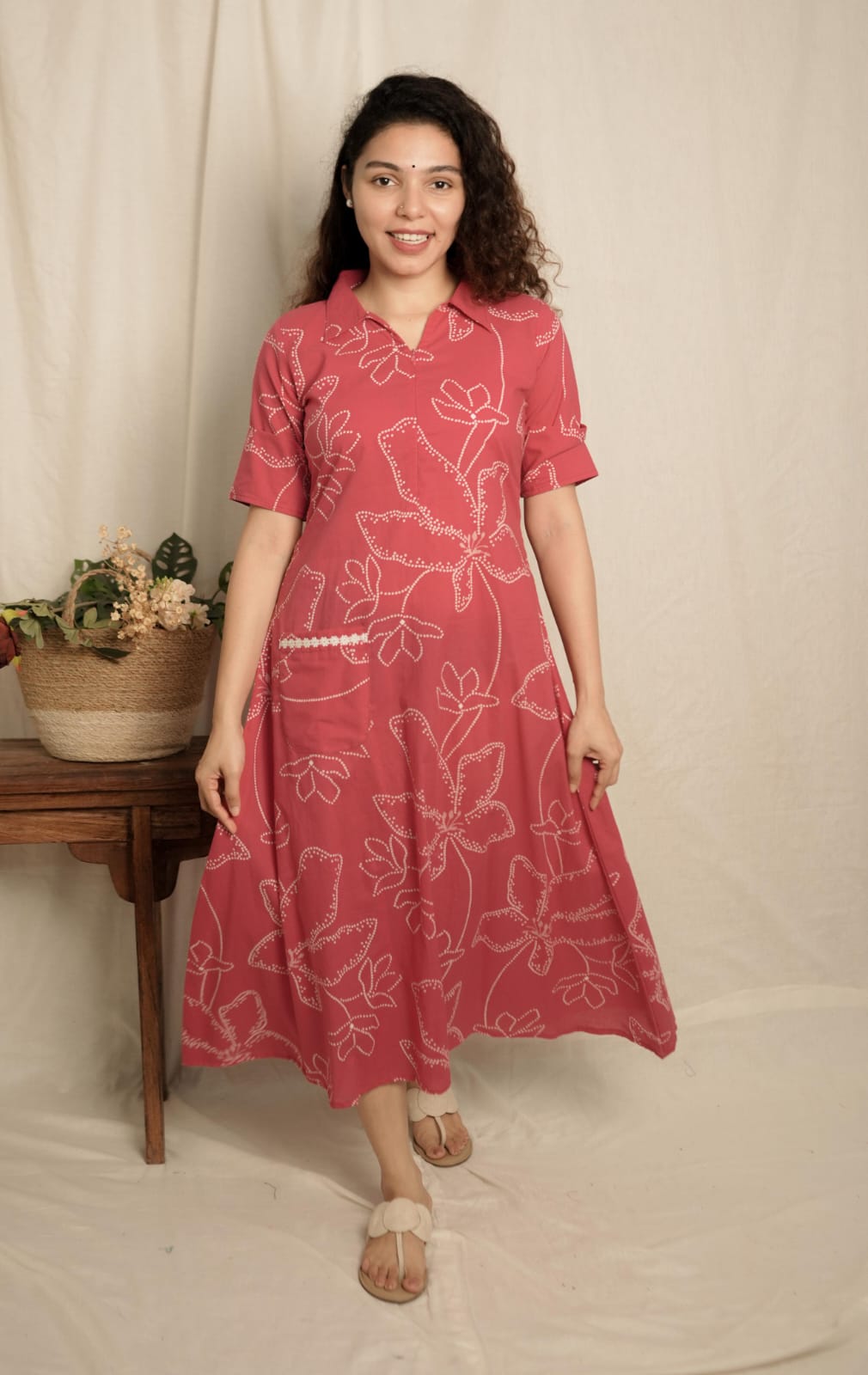 Maternity Dress (Code - 744 IK)