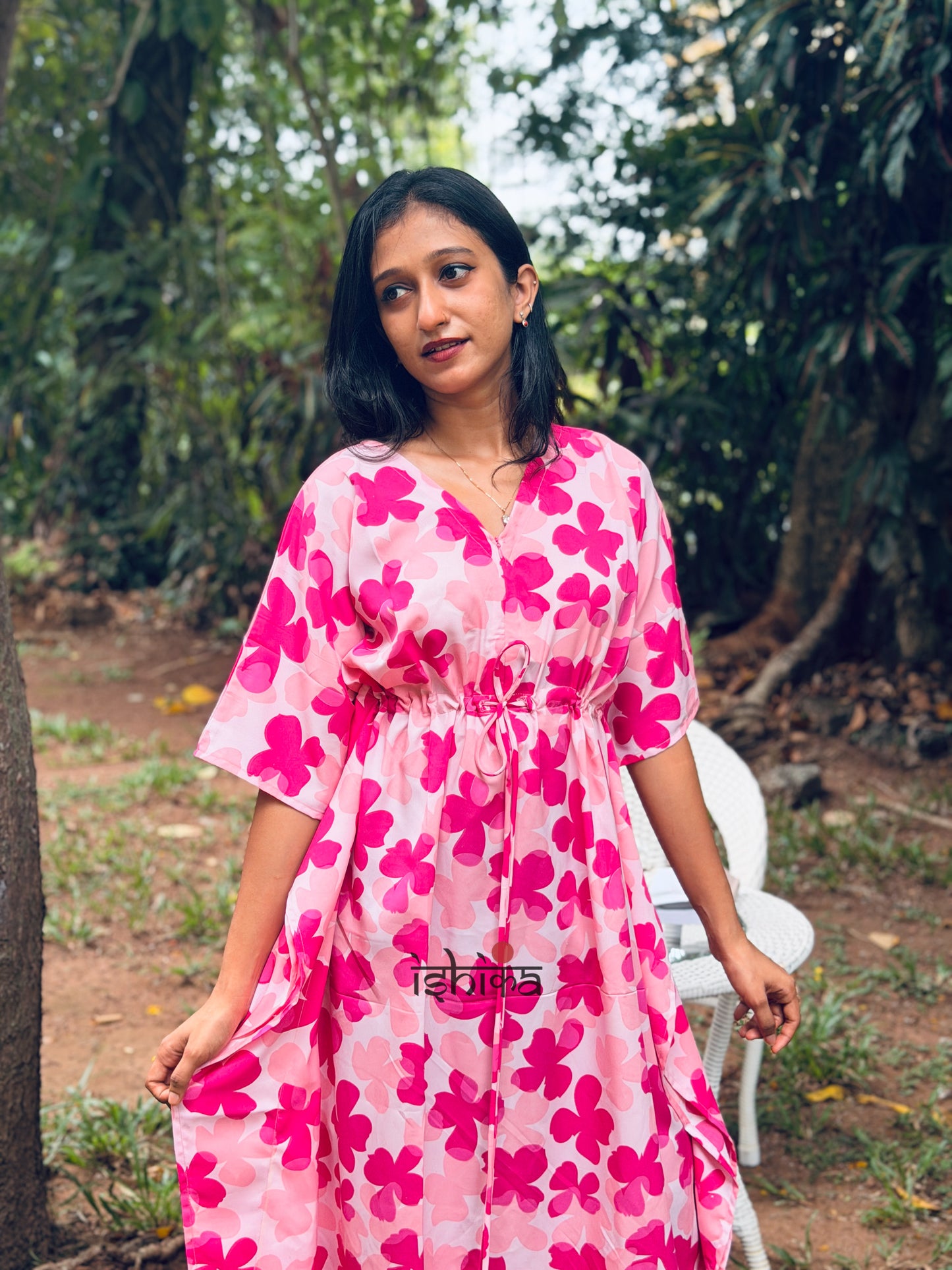 Maternity Kaftan Dress (Code-1014 IK)