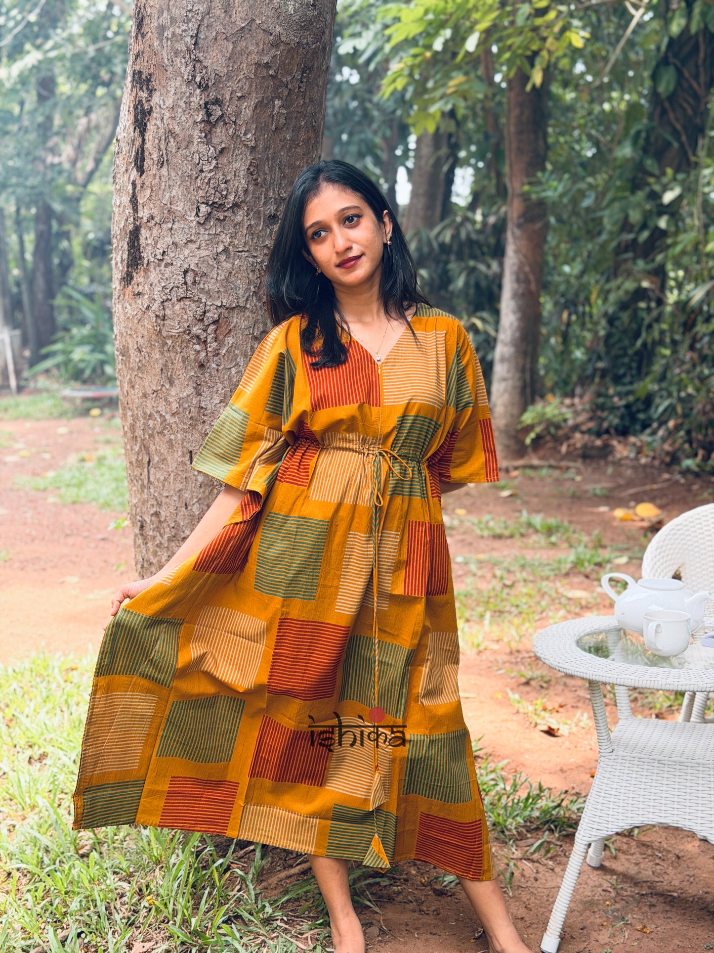 Maternity Kaftan Dress (Code-1015 IK)