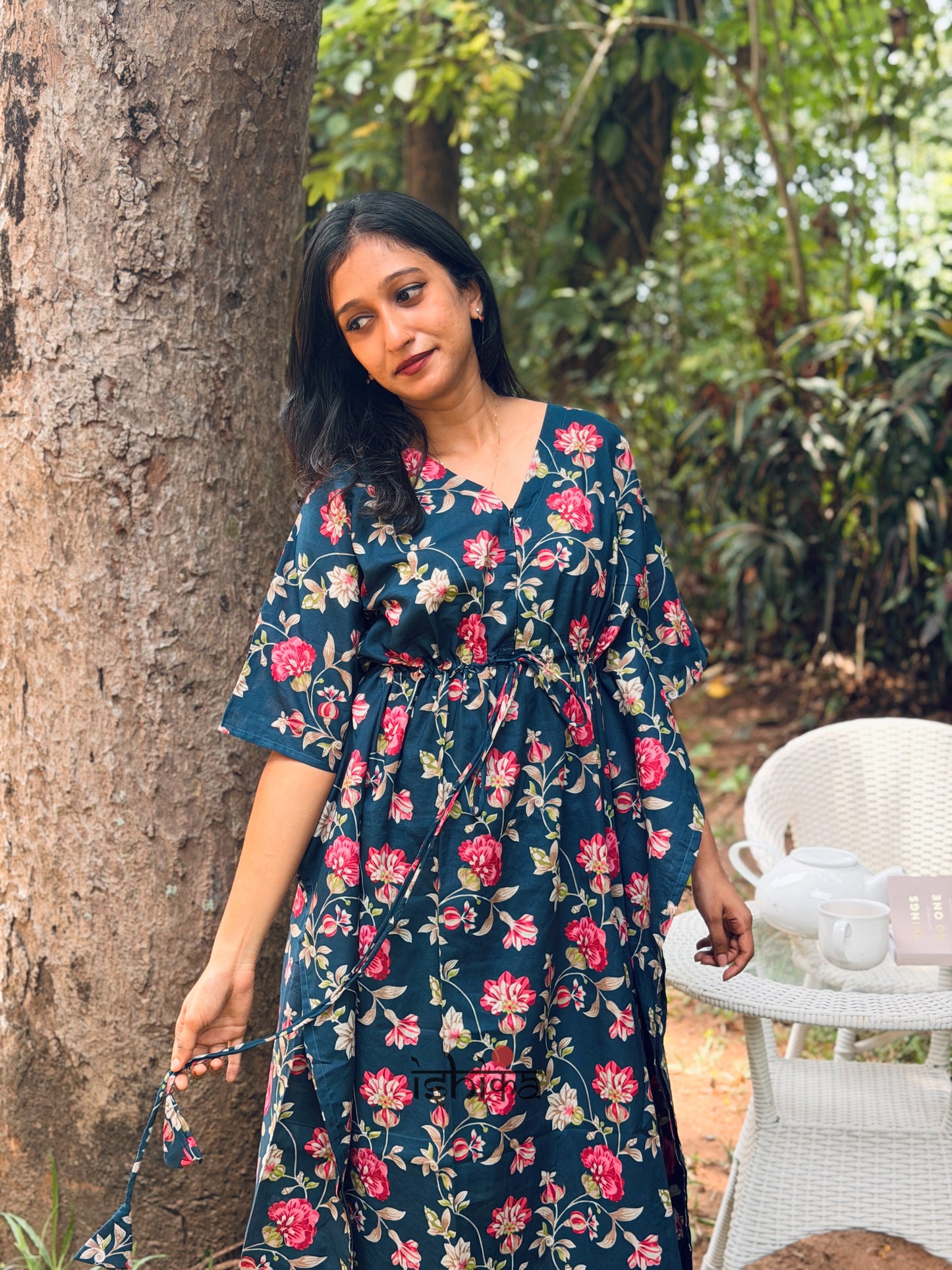 Maternity Kaftan Dress (Code-1017 IK)