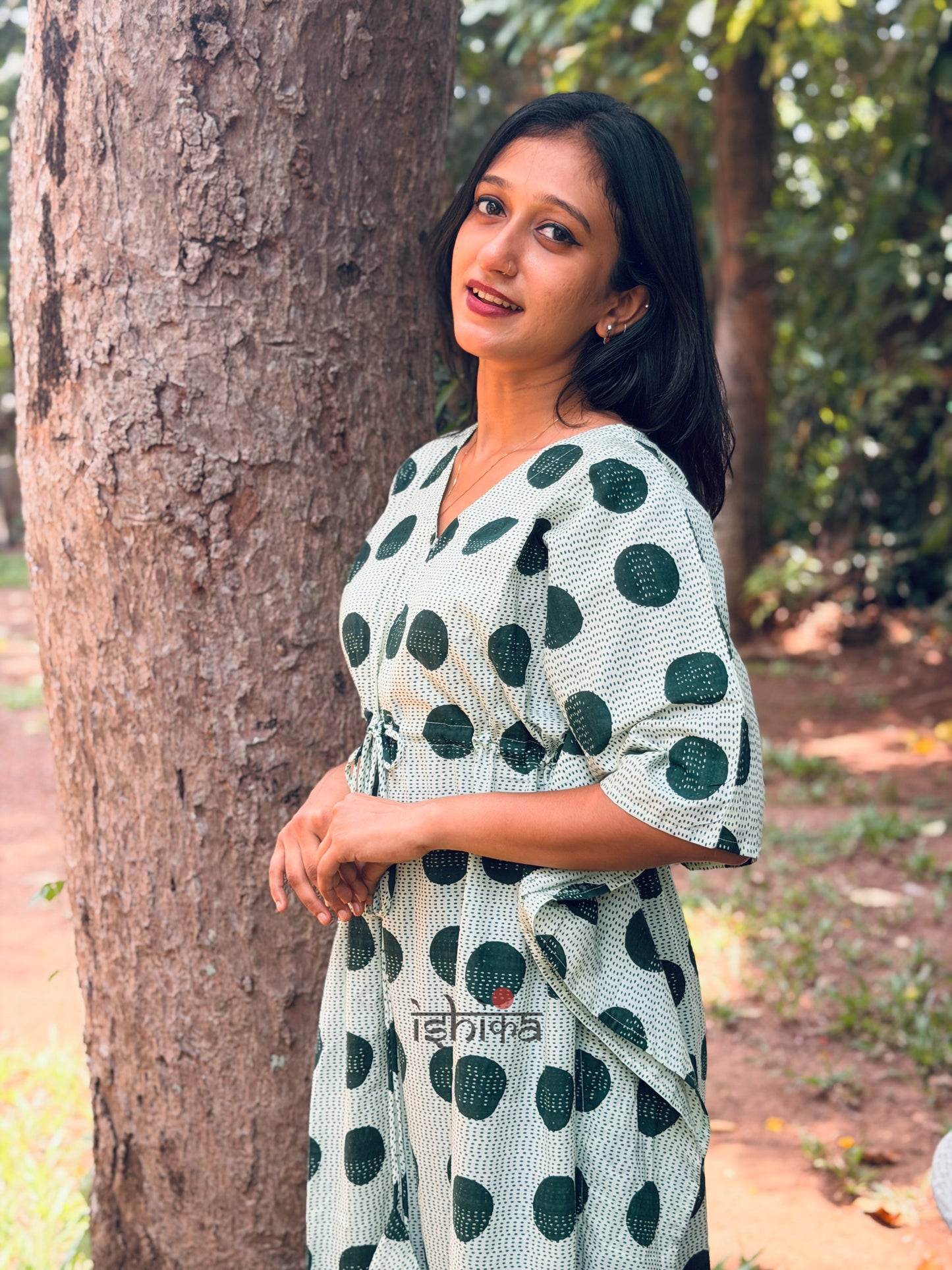 Maternity Kaftan Dress (Code-1018 IK)