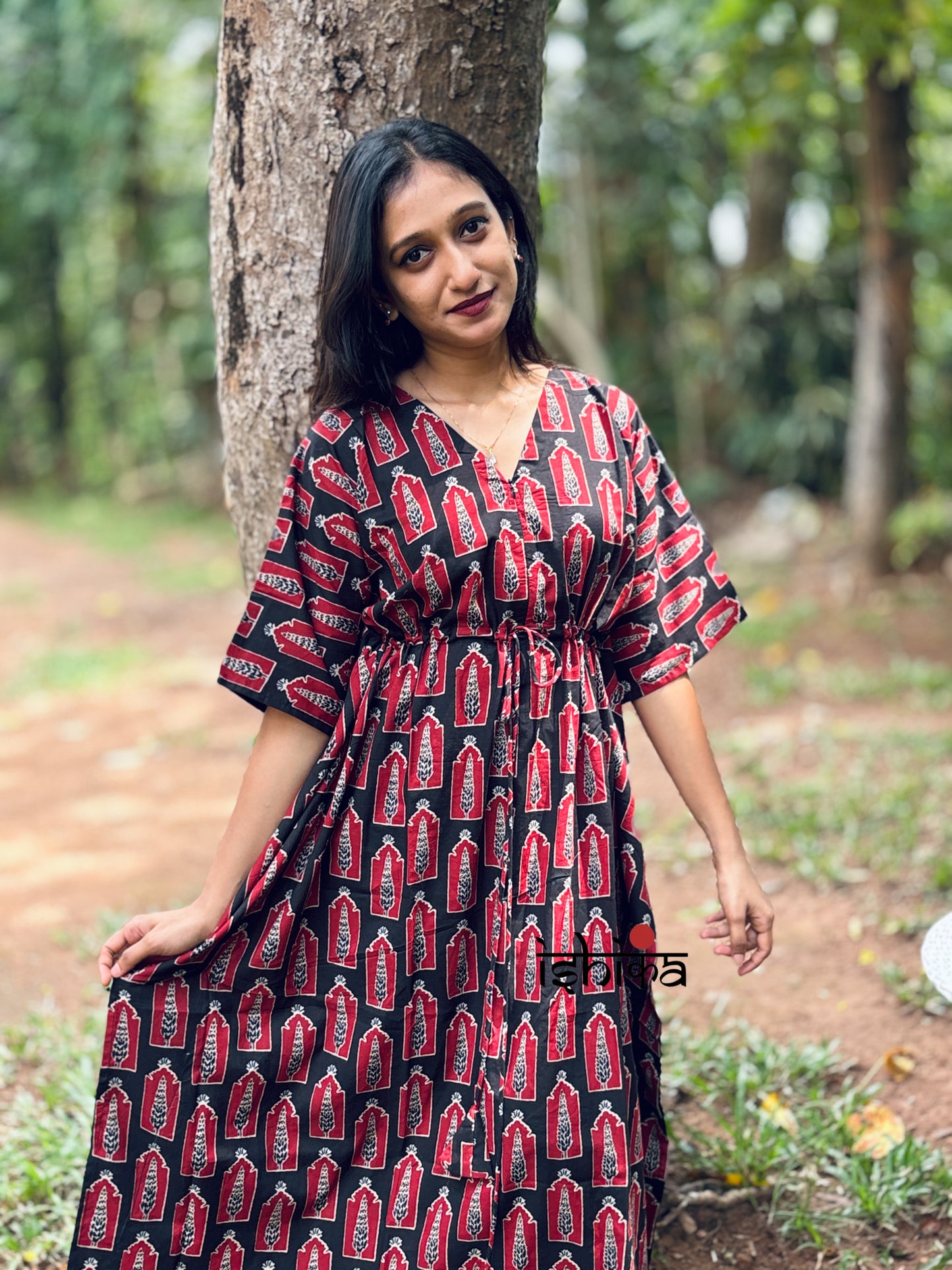Maternity Kaftan Dress (Code-1010 IK)