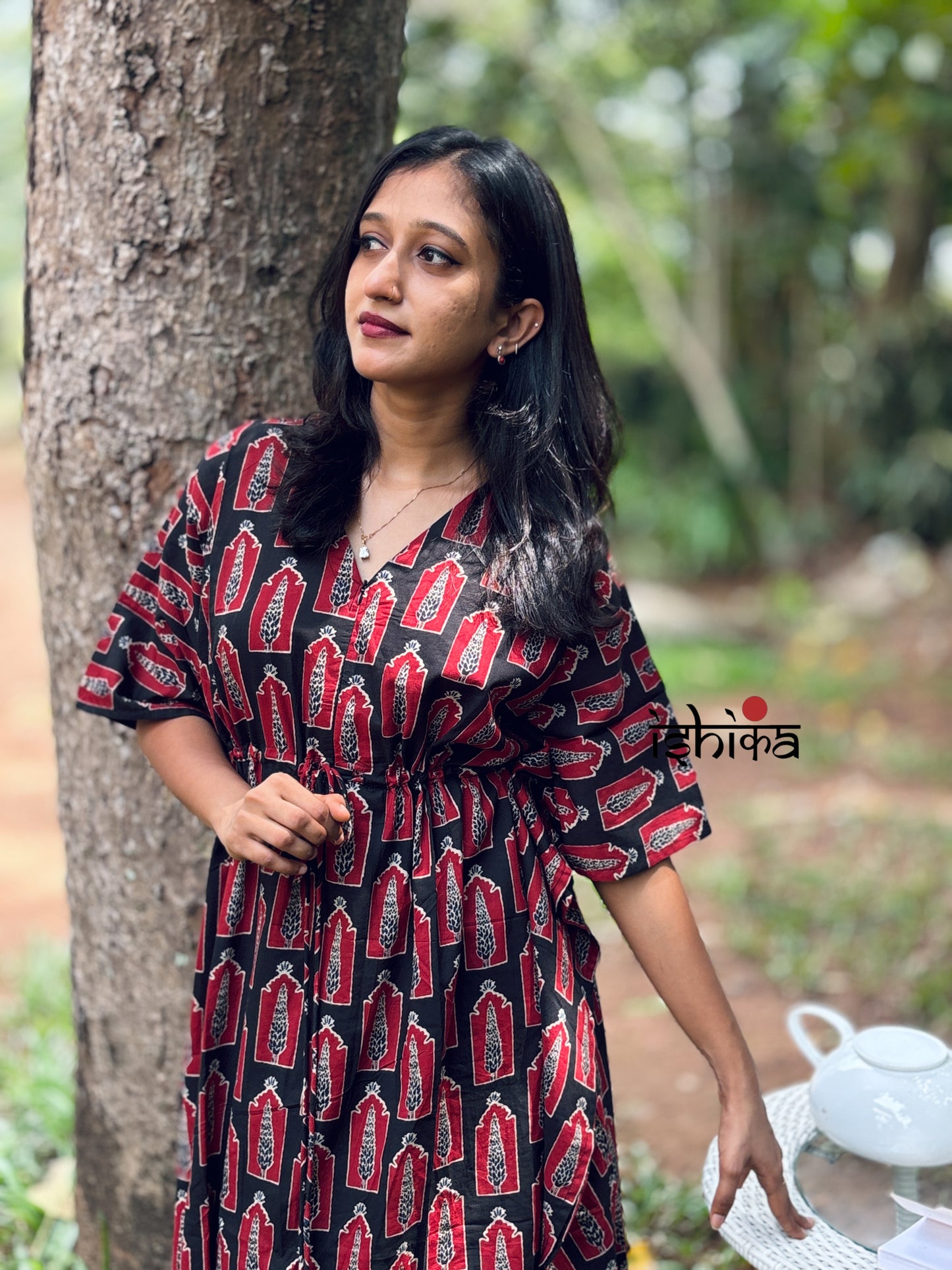 Maternity Kaftan Dress (Code-1010 IK)