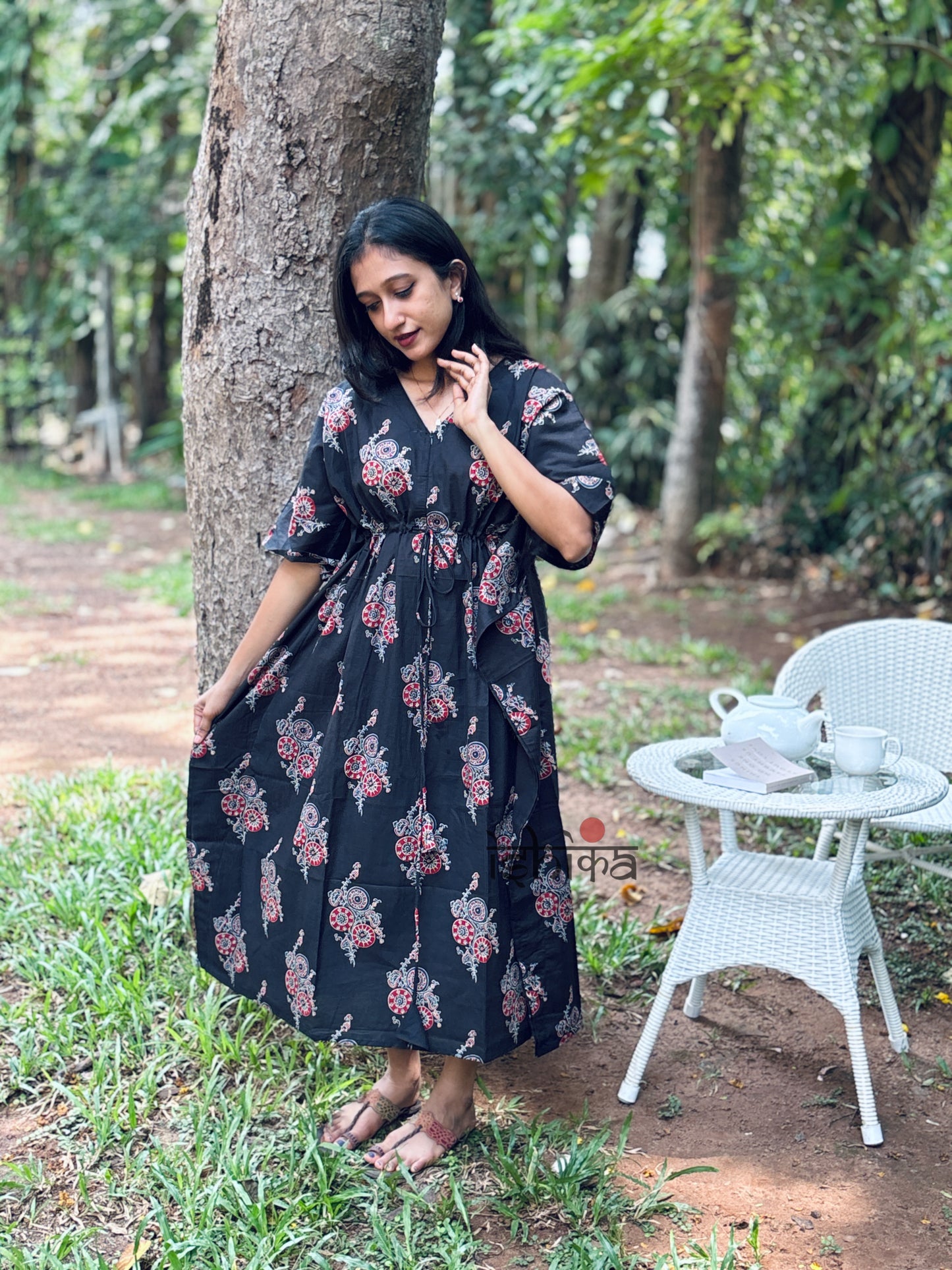 Maternity Kaftan Dress (Code-1012 IK)