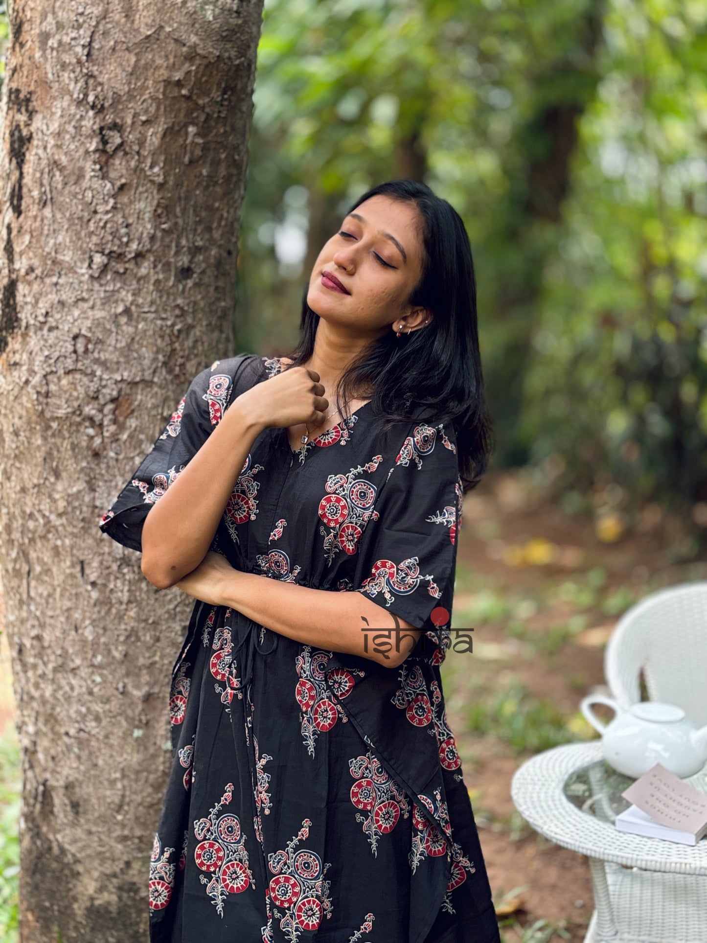 Maternity Kaftan Dress (Code-1012 IK)