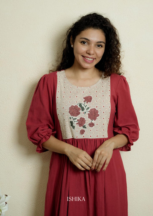 Maternity Dress (Code-1054 IK)