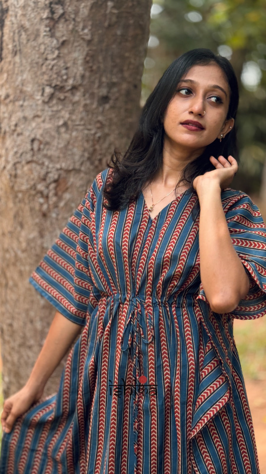 Maternity Kaftan Dress (Code-1005 IK)