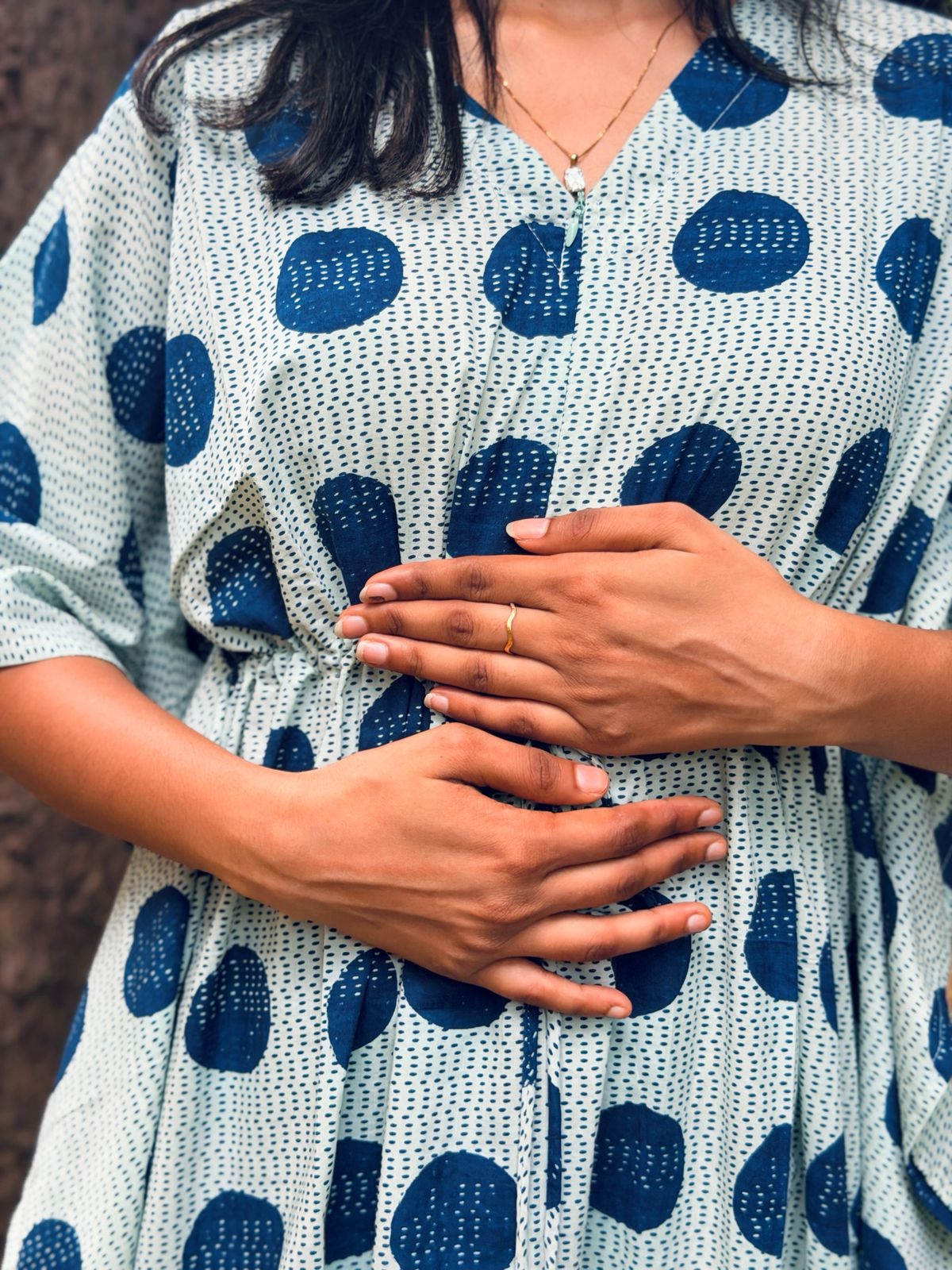 Maternity Kaftan Dress (Code-1016 IK)