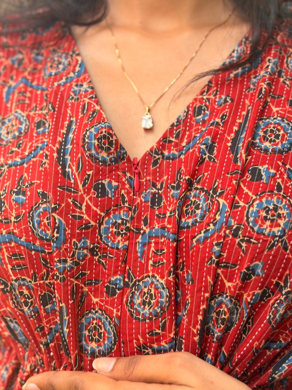 Maternity Kaftan Dress (Code-1019 IK)